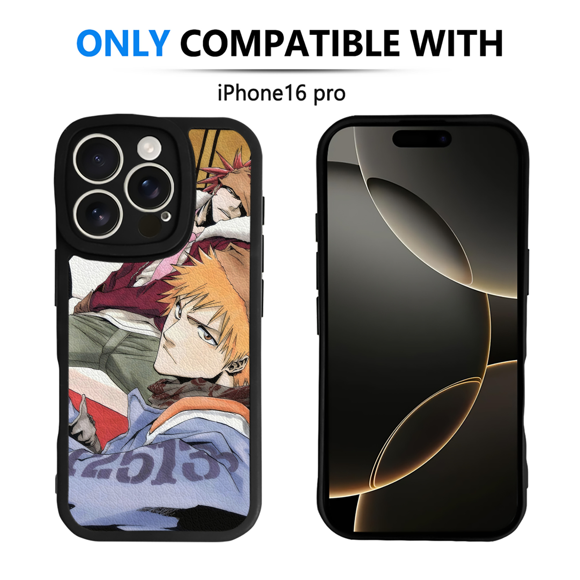 （画像用） ブリーチ BLEACH 【iPhone 16シリーズ対応】シリコンスマホケース（レザー調） 材質：シリコン